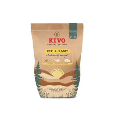 Kivo hladno prešana hrana za pse piletina i riža 14 kg