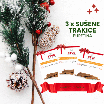 3 x Kivo sušene trakice Puretina